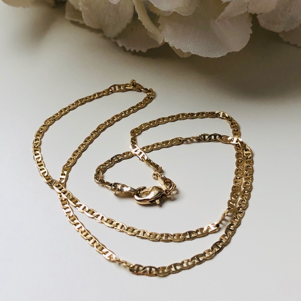 Thick 18K Gold Plated Chain Necklace